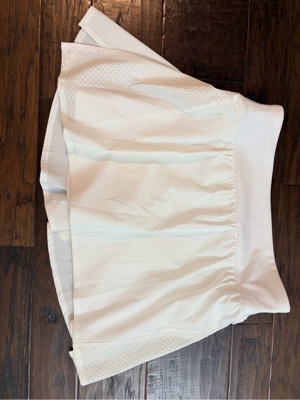 SPANX White Athletic Skort with Built-In Shorts